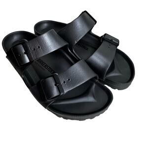 Birkenstock Arizona Eva Dark Gray Rubber Slide Sandals Waterproof Size 38 or 7.5